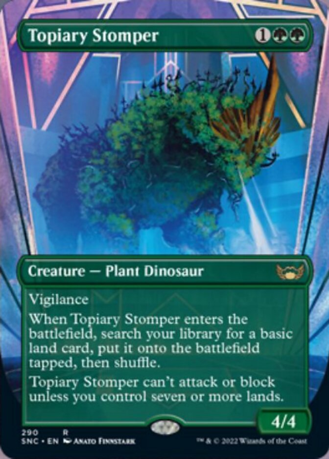 Topiary Stomper (Borderless Alternate Art) [Streets of New Capenna] | Eastridge Sports Cards & Games
