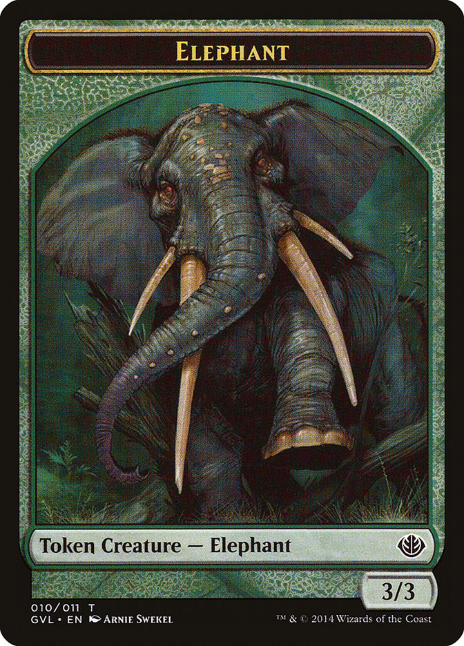 Elephant Token (Garruk vs. Liliana) [Duel Decks Anthology Tokens] | Eastridge Sports Cards & Games