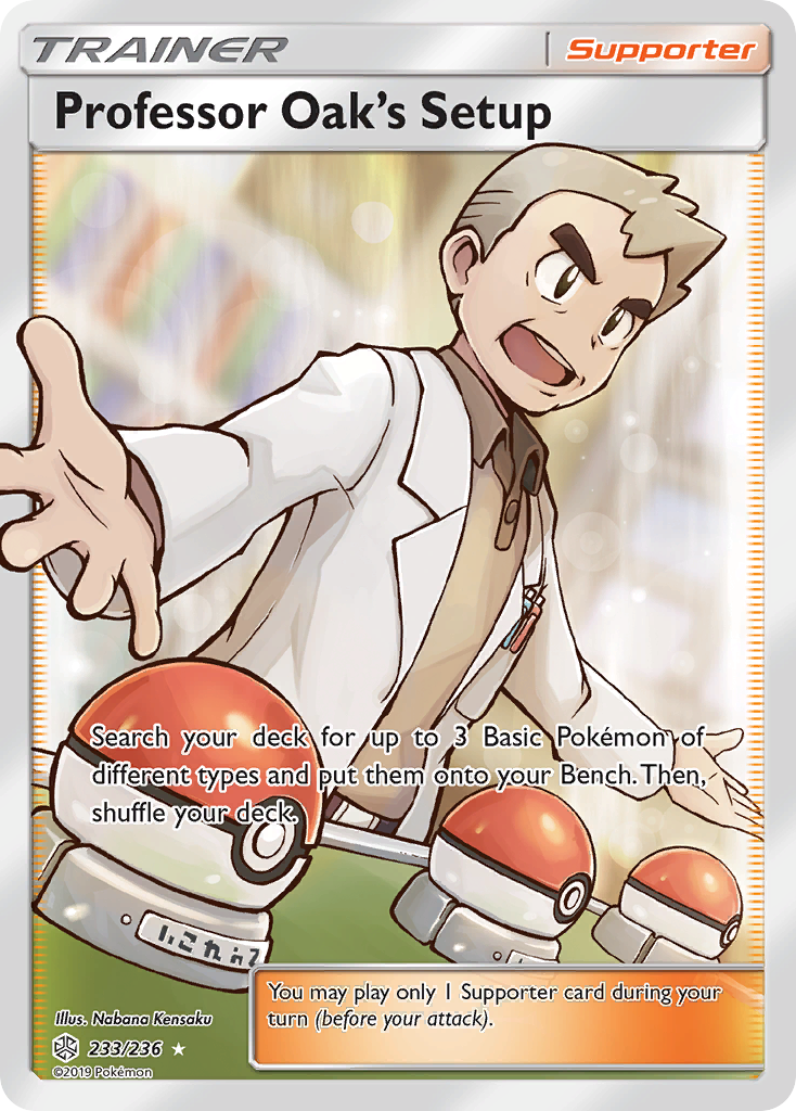 Professor Oak's Setup (233/236) [Sun & Moon: Cosmic Eclipse] | Eastridge Sports Cards & Games