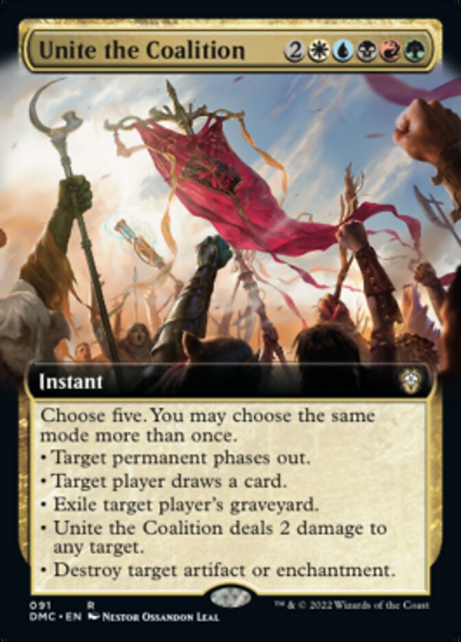 Unite the Coalition (Extended Art) [Dominaria United Commander] | Eastridge Sports Cards & Games