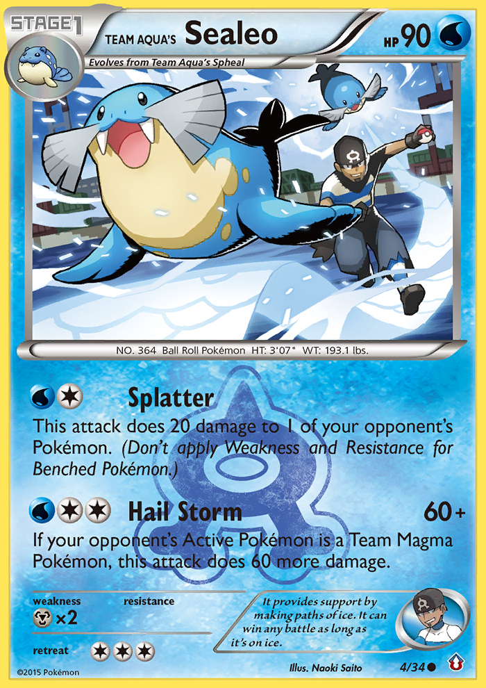 Team Aqua's Sealeo (4/34) [XY: Double Crisis] | Eastridge Sports Cards & Games