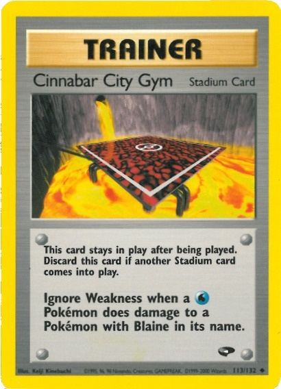 Cinnabar City Gym (113/132) [Gym Challenge Unlimited] | Eastridge Sports Cards & Games