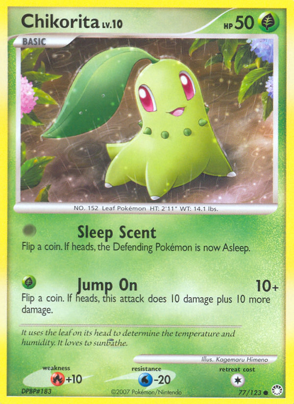 Chikorita (77/123) [Diamond & Pearl: Mysterious Treasures] | Eastridge Sports Cards & Games