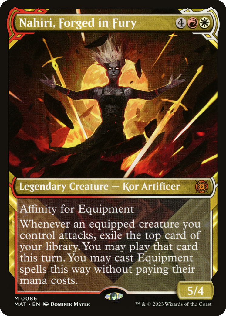 Nahiri, Forged in Fury (Showcase) [March of the Machine: The Aftermath] | Eastridge Sports Cards & Games