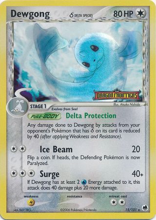 Dewgong (15/101) (Delta Species) (Stamped) [EX: Dragon Frontiers] | Eastridge Sports Cards & Games