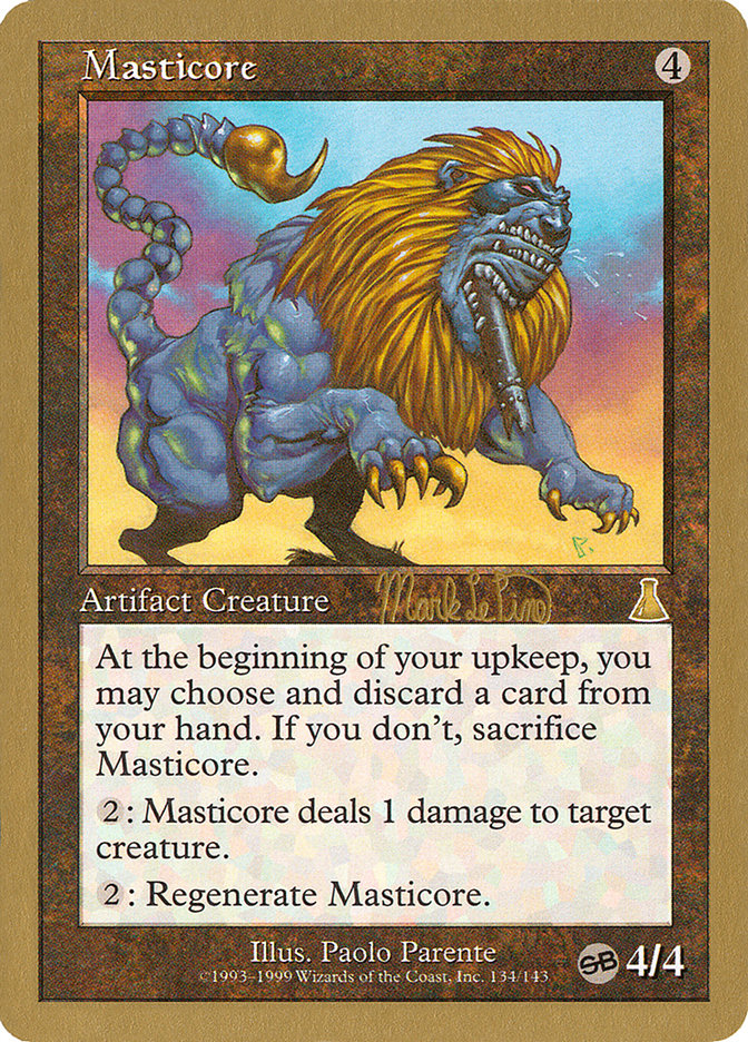 Masticore (Mark Le Pine) (SB) [World Championship Decks 1999] | Eastridge Sports Cards & Games