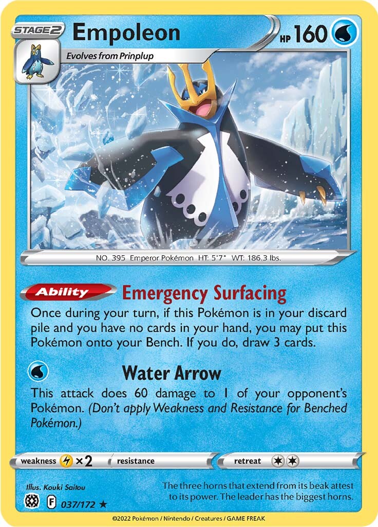 Empoleon (037/172) [Sword & Shield: Brilliant Stars] | Eastridge Sports Cards & Games