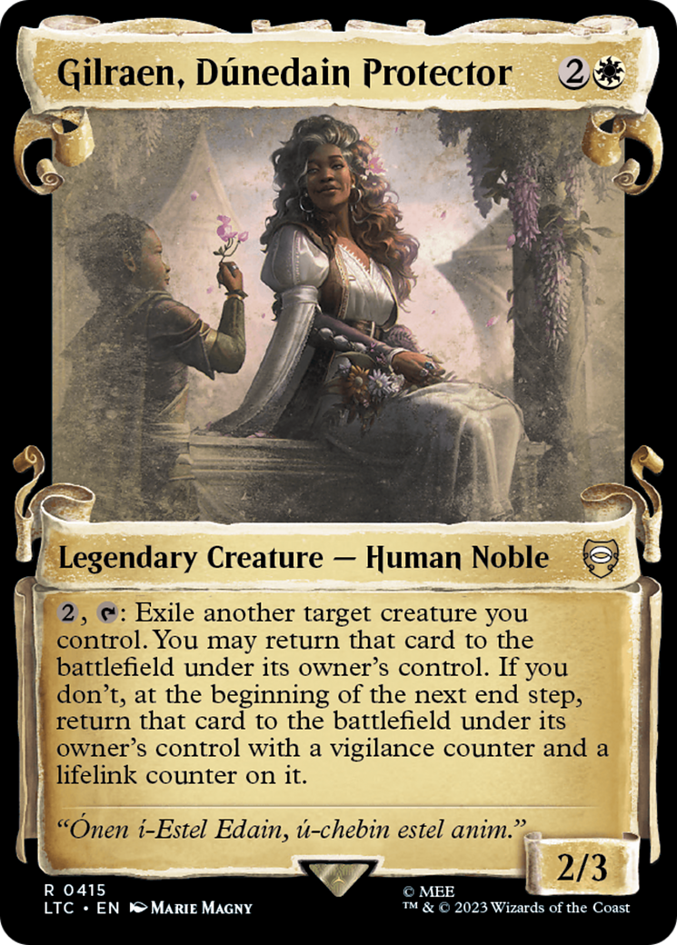 Gilraen, Dunedain Protector [The Lord of the Rings: Tales of Middle-Earth Commander Showcase Scrolls] | Eastridge Sports Cards & Games