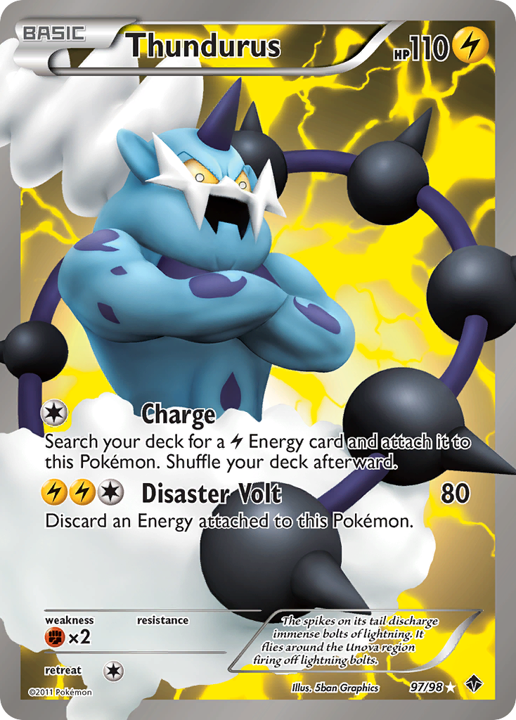 Thundurus (97/98) [Black & White: Emerging Powers] | Eastridge Sports Cards & Games