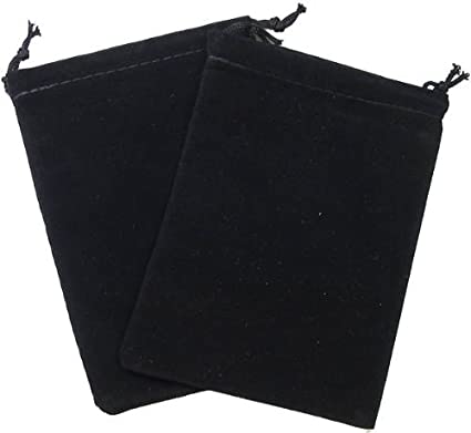 Suedecloth Dice Bag: Large Black | Eastridge Sports Cards & Games