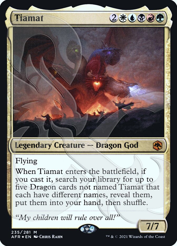 Tiamat (Ampersand Promo) [Dungeons & Dragons: Adventures in the Forgotten Realms Promos] | Eastridge Sports Cards & Games