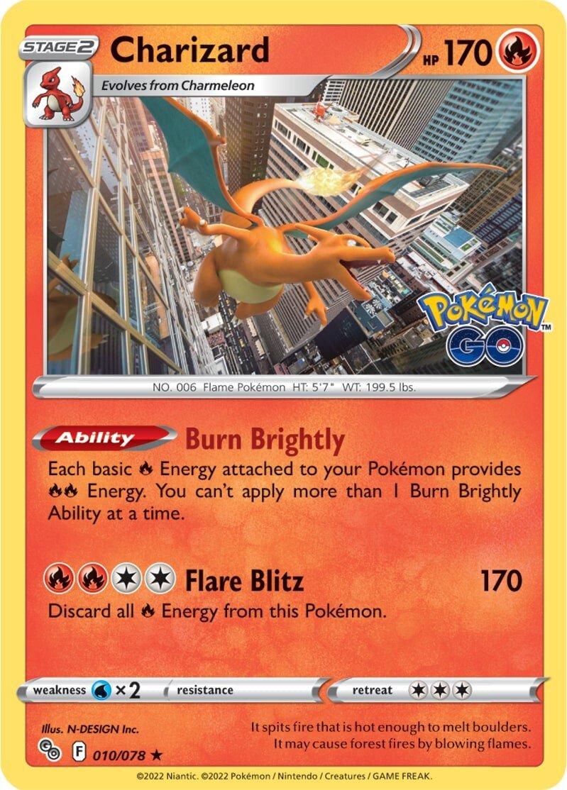 Charizard (010/078) [Pokémon GO] | Eastridge Sports Cards & Games