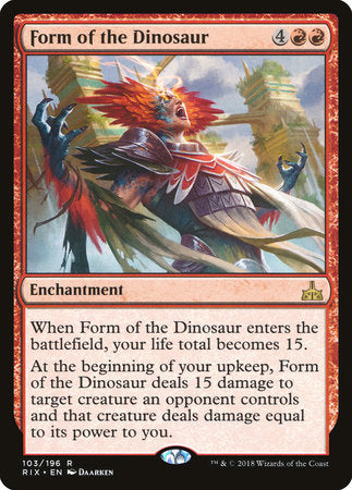 Form of the Dinosaur [Rivals of Ixalan] | Eastridge Sports Cards & Games