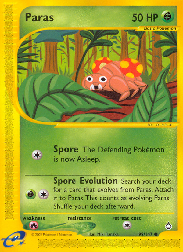 Paras (99/147) [Aquapolis] | Eastridge Sports Cards & Games