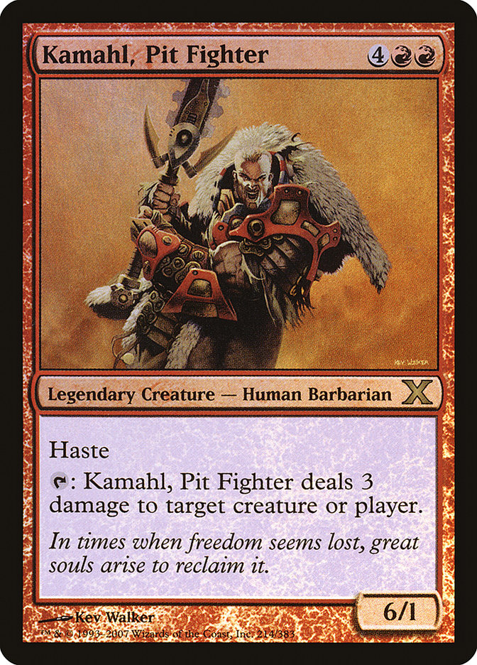 Kamahl, Pit Fighter (Premium Foil) [Tenth Edition] | Eastridge Sports Cards & Games