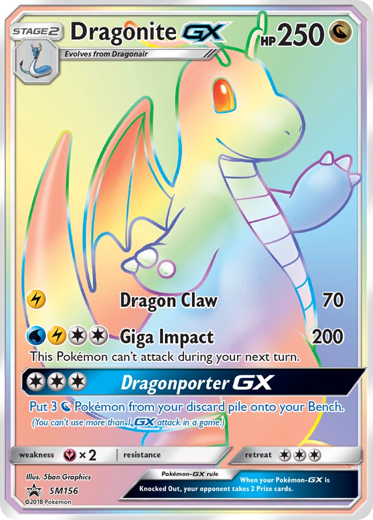 Dragonite GX (SM156) (Jumbo Card) [Sun & Moon: Black Star Promos] | Eastridge Sports Cards & Games