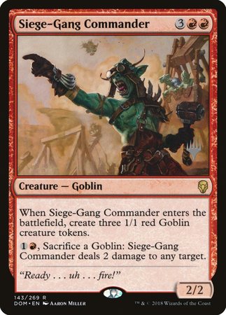 Siege-Gang Commander [Dominaria Promos] | Eastridge Sports Cards & Games