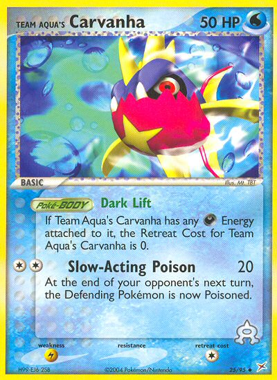 Team Aqua's Carvanha (25/95) [EX: Team Magma vs Team Aqua] | Eastridge Sports Cards & Games