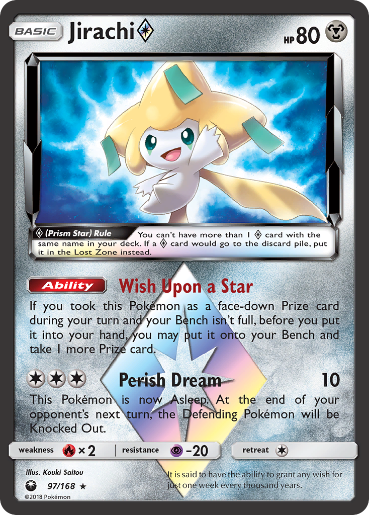 Jirachi (97/168) (Prism Star) [Sun & Moon: Celestial Storm] | Eastridge Sports Cards & Games