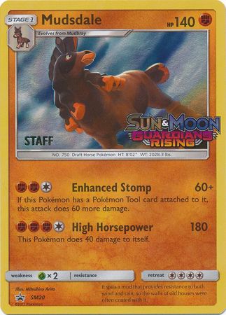 Mudsdale (SM20) (Staff Prerelease Promo) [Sun & Moon: Black Star Promos] | Eastridge Sports Cards & Games