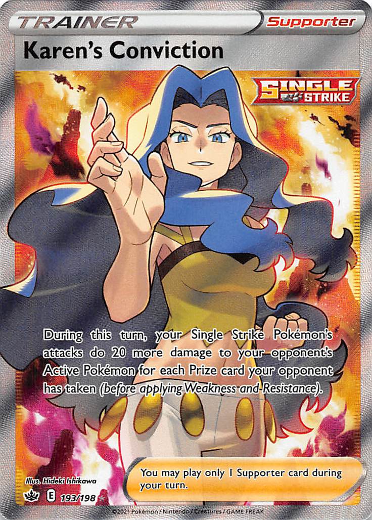 Karen's Conviction (193/198) [Sword & Shield: Chilling Reign] | Eastridge Sports Cards & Games