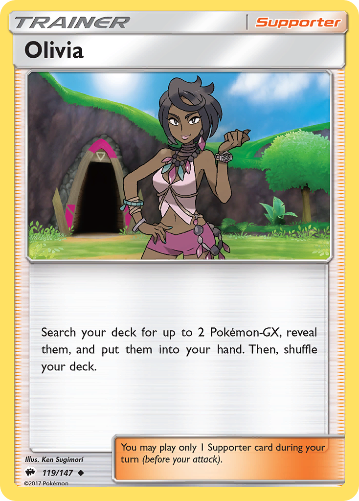 Olivia (119/147) [Sun & Moon: Burning Shadows] | Eastridge Sports Cards & Games