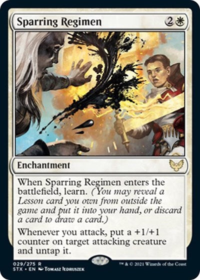 Sparring Regimen (Promo Pack) [Strixhaven: School of Mages Promos] | Eastridge Sports Cards & Games