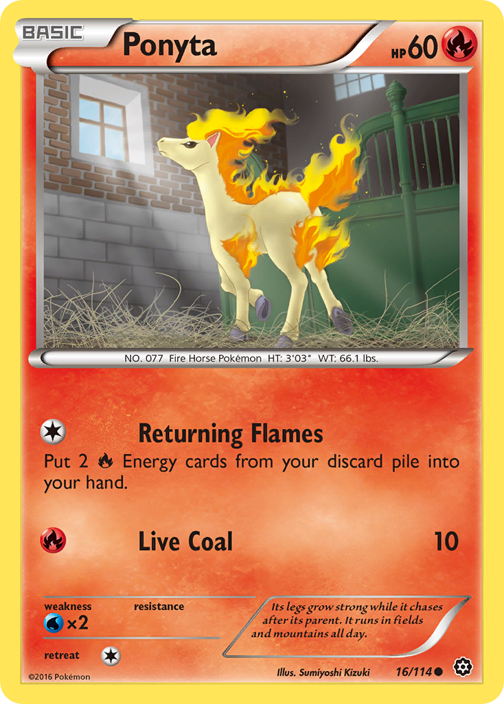 Ponyta (16/114) [XY: Steam Siege] | Eastridge Sports Cards & Games