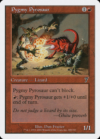 Pygmy Pyrosaur [Seventh Edition] | Eastridge Sports Cards & Games