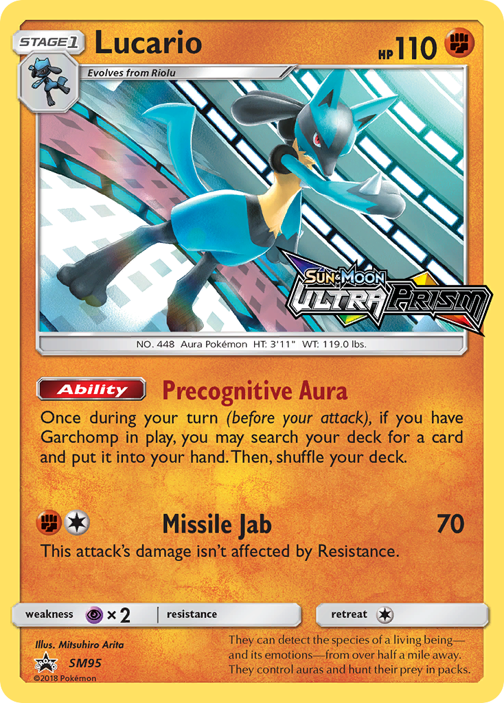 Lucario (SM95) (Prerelease Promo) [Sun & Moon: Black Star Promos] | Eastridge Sports Cards & Games