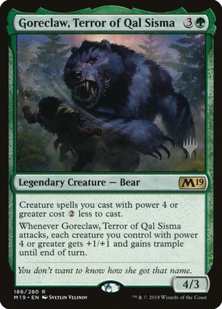 Goreclaw, Terror of Qal Sisma [Core Set 2019 Promos] | Eastridge Sports Cards & Games