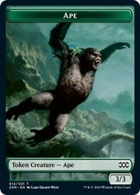 Ape // Elemental Double-sided Token [Double Masters Tokens] | Eastridge Sports Cards & Games