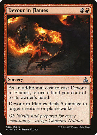 Devour in Flames [Oath of the Gatewatch] | Eastridge Sports Cards & Games