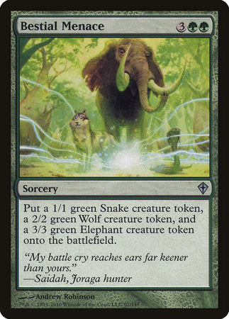 Bestial Menace [Worldwake] | Eastridge Sports Cards & Games