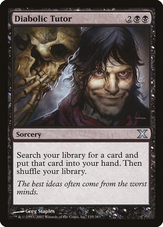 Diabolic Tutor [Tenth Edition] | Eastridge Sports Cards & Games