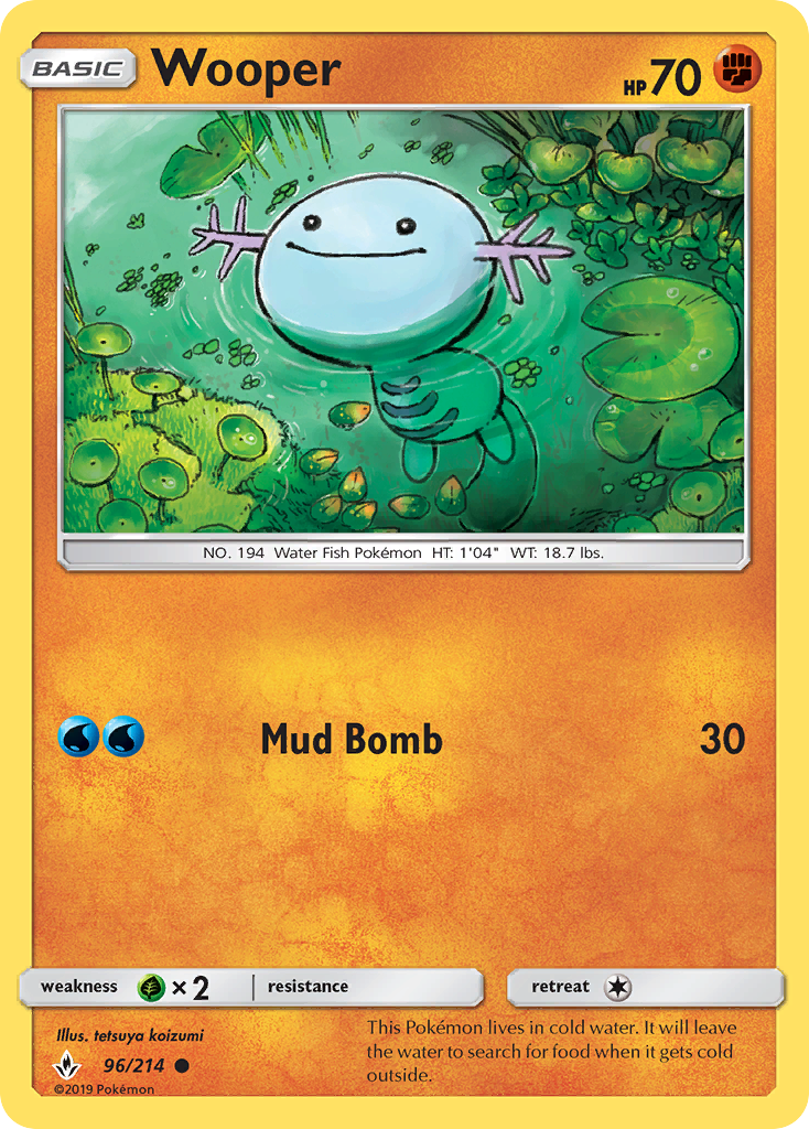 Wooper (96/214) [Sun & Moon: Unbroken Bonds] | Eastridge Sports Cards & Games