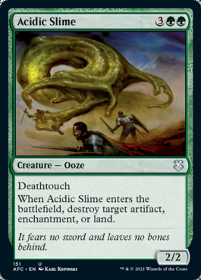 Acidic Slime [Dungeons & Dragons: Adventures in the Forgotten Realms Commander] | Eastridge Sports Cards & Games