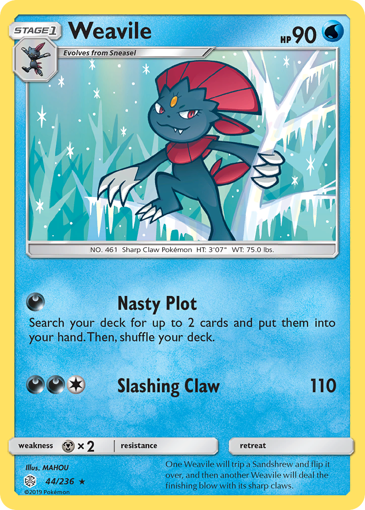 Weavile (44/236) [Sun & Moon: Cosmic Eclipse] | Eastridge Sports Cards & Games