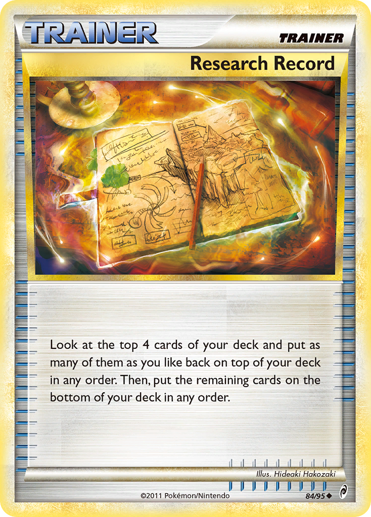 Research Record (84/95) [HeartGold & SoulSilver: Call of Legends] | Eastridge Sports Cards & Games