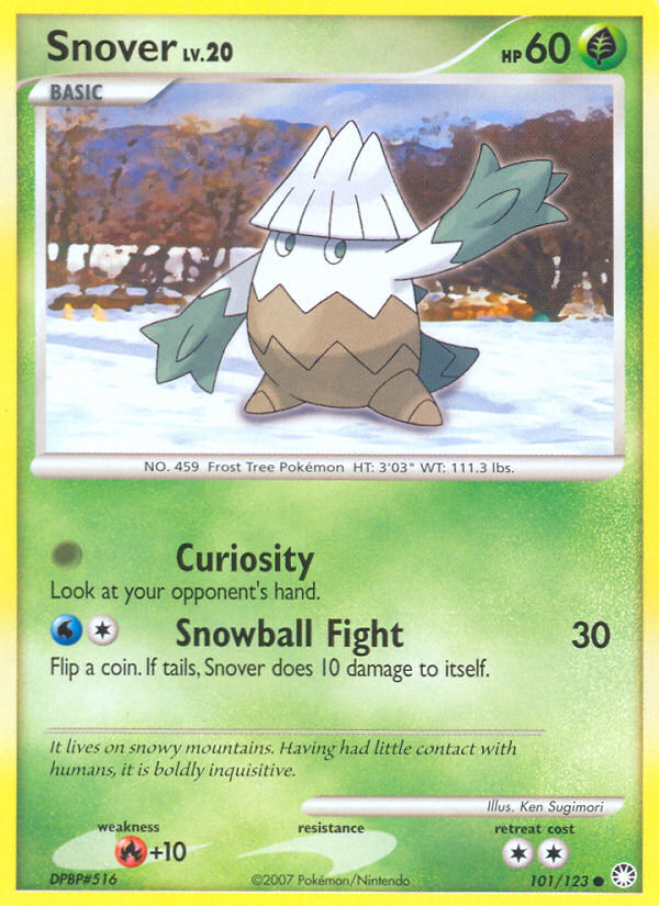 Snover (101/123) [Diamond & Pearl: Mysterious Treasures] | Eastridge Sports Cards & Games