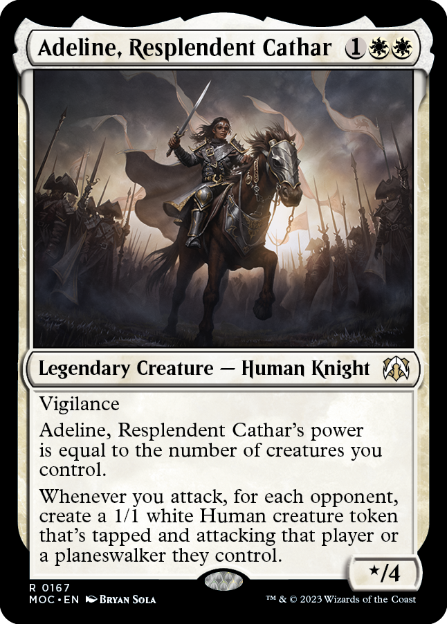 Adeline, Resplendent Cathar [March of the Machine Commander] | Eastridge Sports Cards & Games