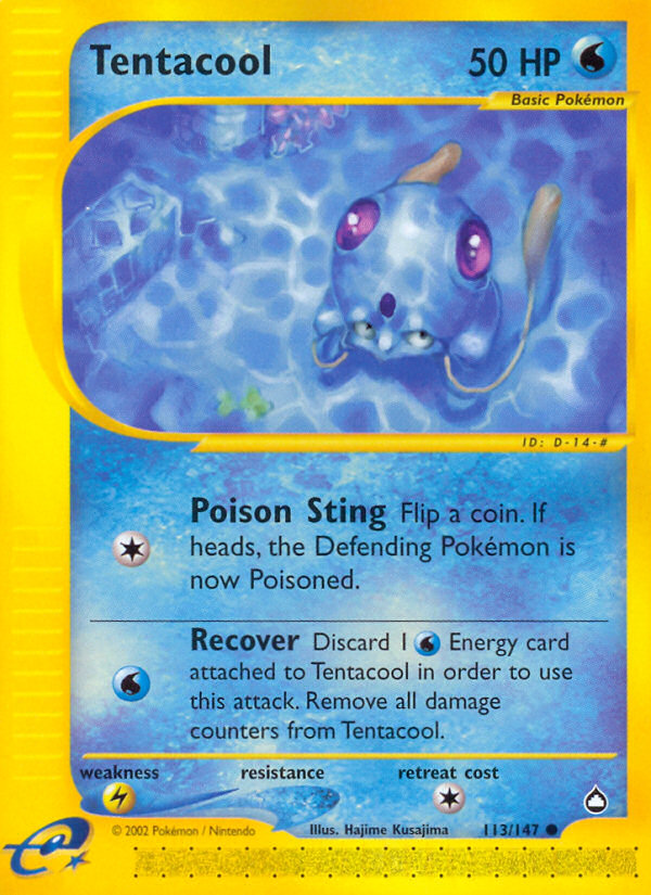 Tentacool (113/147) [Aquapolis] | Eastridge Sports Cards & Games