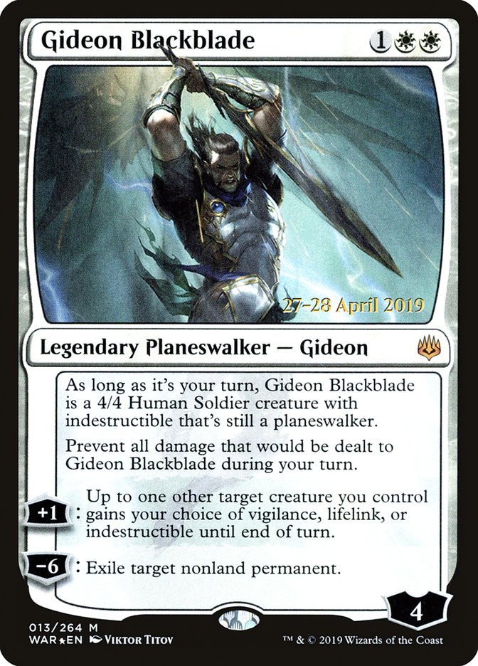 Gideon Blackblade  [War of the Spark Prerelease Promos] | Eastridge Sports Cards & Games