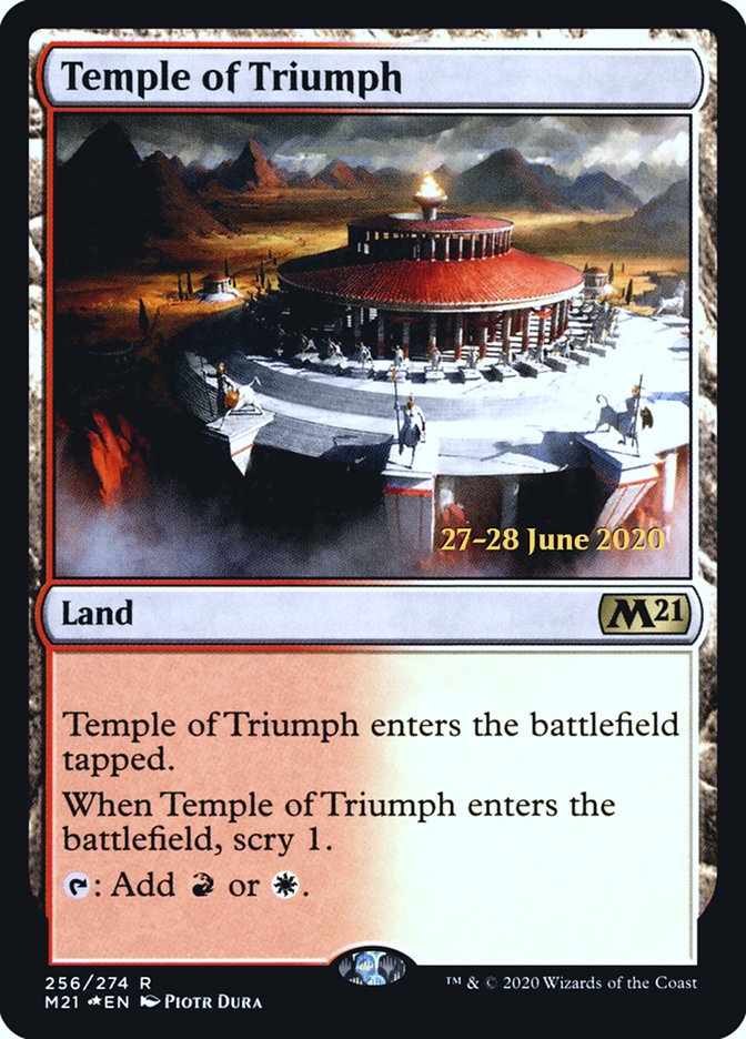 Temple of Triumph  [Core Set 2021 Prerelease Promos] | Eastridge Sports Cards & Games