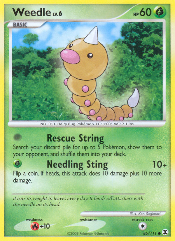 Weedle (86/111) [Platinum: Rising Rivals] | Eastridge Sports Cards & Games