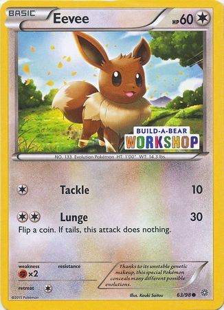 Eevee (63/98) (Build A Bear Workshop Exclusive) [XY: Ancient Origins] | Eastridge Sports Cards & Games