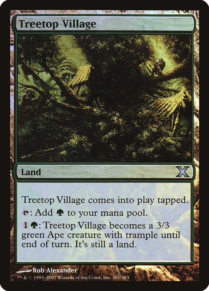 Treetop Village (Premium Foil) [Tenth Edition] | Eastridge Sports Cards & Games