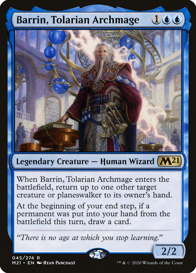 Barrin, Tolarian Archmage (Promo Pack) [Core Set 2021 Promos] | Eastridge Sports Cards & Games