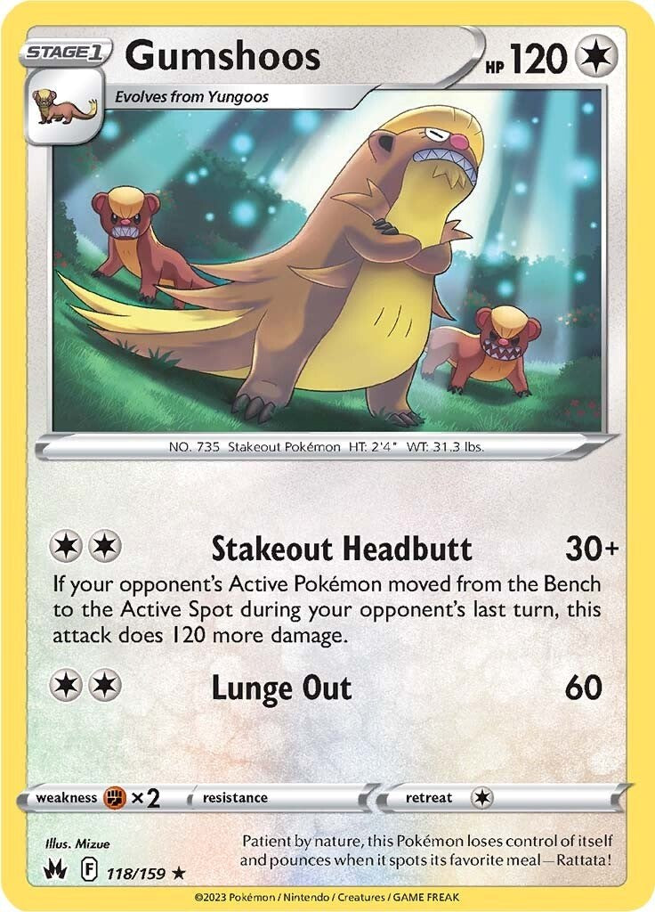 Gumshoos (118/159) [Sword & Shield: Crown Zenith] | Eastridge Sports Cards & Games