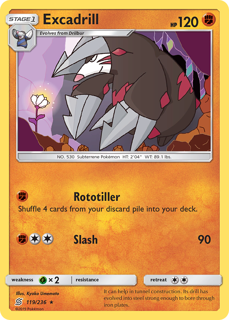 Excadrill (119/236) [Sun & Moon: Unified Minds] | Eastridge Sports Cards & Games